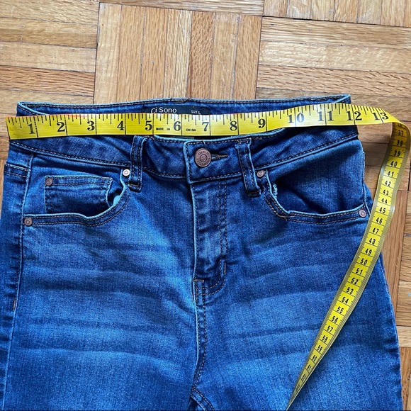 2 Pair Skinny Jeans Blue Size 1 High and Mid Rise - Picture 8 of 16